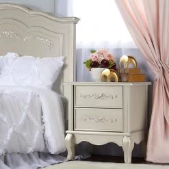 Aurora 2-Drawer Gold Dust Nightstand by Evolur -Decor Therapy Sale gold dust evolur kids nightstands 836 gd 31 1000