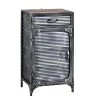 Calico Gray Metal Storage Cabinet by 4D Concepts