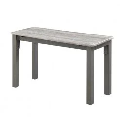 Edendale Boltzero 3-Piece Black Dining Table with 2-Benches by 4D Concepts -Decor Therapy Sale gray 4d concepts dining room sets 10111 1f 1000