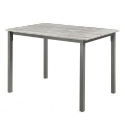 Edendale Boltzero 3-Piece Black Dining Table with 2-Benches by 4D Concepts -Decor Therapy Sale gray 4d concepts dining room sets 10111 4f 1000