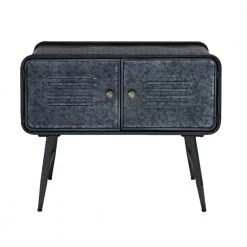 Gray and Black Locker Truck Chest Storage Cabinets by 4D Concepts