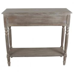36 in. Gray Standard Rectangle Wood Console Table with 2-Drawers by Decor Therapy -Decor Therapy Sale gray decor therapy console tables fr8691 44 1000