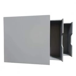 15.75 in. Danny Gray Square Wood Side Table with Drawers by Decor Therapy 12 15.75 in. Danny Gray Square Wood Side Table with Drawers by Decor Therapy -Decor Therapy Sale gray decor therapy end side tables fr11426 a0 1000