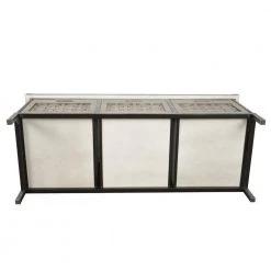 Boston Gray Shingle Storage Bench with 3-Baskets by Decor Therapy -Decor Therapy Sale gray shingle decor therapy dining benches fr11340 1d 1000