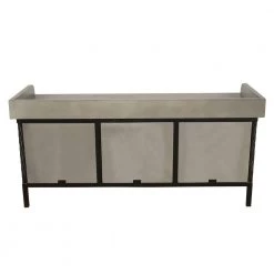Boston Gray Shingle Storage Bench with 3-Baskets by Decor Therapy -Decor Therapy Sale gray shingle decor therapy dining benches fr11340 66 1000