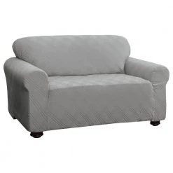 Decor Therapy Sale 28 Stretch Double Diamond Gray Loveseat Slipcover by Stretch Sensations
