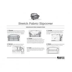 Stretch Double Diamond Gray Loveseat Slipcover by Stretch Sensations 11 Stretch Double Diamond Gray Loveseat Slipcover by Stretch Sensations -Decor Therapy Sale gray stretch sensations slipcovers 9228lovegrey fa 1000