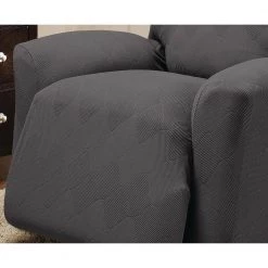 Grey Optic Recliner Stretch Slipcover by Stretch Sensations -Decor Therapy Sale grey stretch sensations slipcovers optrecligrey c3 1000