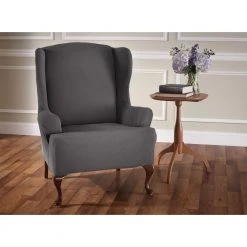 Optic Wing Chair Stretch Slipcover by Stretch Sensations