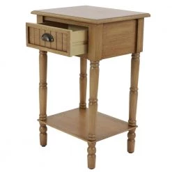 Bailey Honey Pine 1-Drawer Bead Board Accent Table by Decor Therapy -Decor Therapy Sale honey pine decor therapy coffee tables fr9557 4f 1000