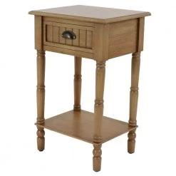 Bailey Honey Pine 1-Drawer Bead Board Accent Table by Decor Therapy -Decor Therapy Sale honey pine decor therapy coffee tables fr9557 c3 1000