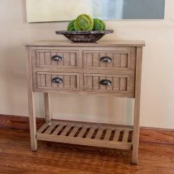 Bailey 32 in. Honey Pine Standard Rectangle Wood Console Table with Drawers by Decor Therapy -Decor Therapy Sale honey pine decor therapy console tables fr9555 31 1000