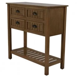 Bailey 32 in. Honey Pine Standard Rectangle Wood Console Table with Drawers by Decor Therapy -Decor Therapy Sale honey pine decor therapy console tables fr9555 c3 1000