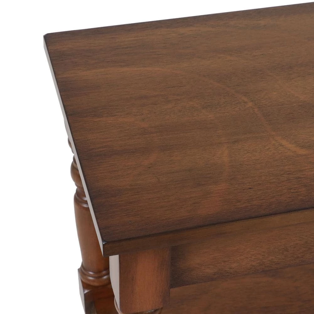 Charlie Honey Pine Bench with Shelf by Decor Therapy 2 Charlie Honey Pine Bench with Shelf by Decor Therapy - Image 2