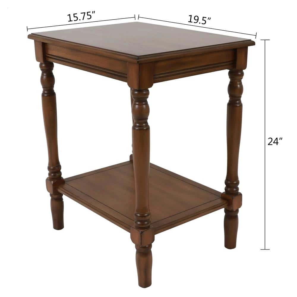 Simplify Honey Pine Square End Table by Decor Therapy 3 Simplify Honey Pine Square End Table by Decor Therapy - Image 3