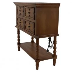 Mona 32 in. Honeynut Standard Rectangle Wood Console Table with 4-Drawers by Decor Therapy 14 Mona 32 in. Honeynut Standard Rectangle Wood Console Table with 4-Drawers by Decor Therapy -Decor Therapy Sale honeynut decor therapy console tables fr9551 c3 1000