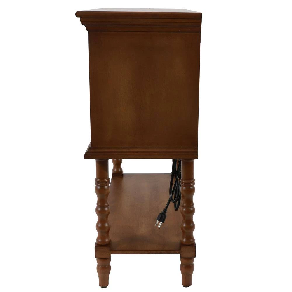 Mona 32 in. Honeynut Standard Rectangle Wood Console Table with 4-Drawers by Decor Therapy 2 Mona 32 in. Honeynut Standard Rectangle Wood Console Table with 4-Drawers by Decor Therapy - Image 2