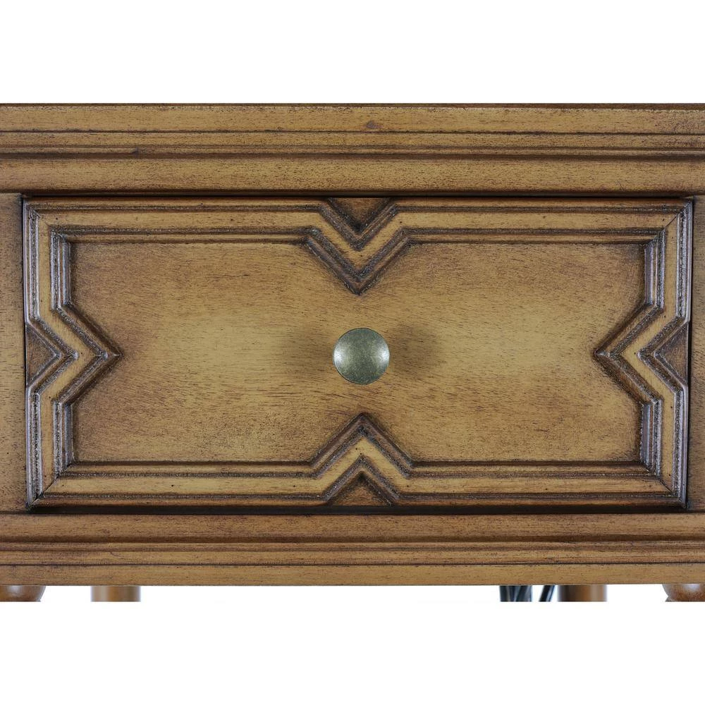 Mona 32 in. Honeynut Standard Rectangle Wood Console Table with 4-Drawers by Decor Therapy 8 Mona 32 in. Honeynut Standard Rectangle Wood Console Table with 4-Drawers by Decor Therapy - Image 8