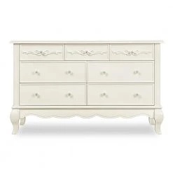 Aurora Ivory Lace Double Dresser (7-Drawer) by Evolur