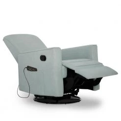 Raleigh Glider With Back Massager Recliner Rocker by Evolur -Decor Therapy Sale light blue evolur rockers gliders ottomans 610m lb 1f 1000