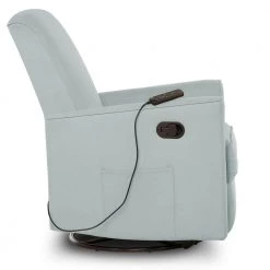 Raleigh Glider With Back Massager Recliner Rocker by Evolur -Decor Therapy Sale light blue evolur rockers gliders ottomans 610m lb 44 1000