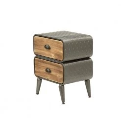 Baldy 2-Drawer Brown Chest 16 in W x 19 in H by 4D Concepts -Decor Therapy Sale metal rustic natural pine 2 drawer 4d concepts chest of drawers 10116 44 1000