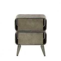 Baldy 2-Drawer Brown Chest 16 in W x 19 in H by 4D Concepts -Decor Therapy Sale metal rustic natural pine 2 drawer 4d concepts chest of drawers 10116 76 1000