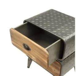 Baldy 2-Drawer Brown Chest 16 in W x 19 in H by 4D Concepts -Decor Therapy Sale metal rustic natural pine 2 drawer 4d concepts chest of drawers 10116 77 1000