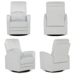 Misty Grey Habana Swivel Glider by Evolur 14 Misty Grey Habana Swivel Glider by Evolur -Decor Therapy Sale misty grey evolur rockers gliders ottomans 6199 gry 44 1000