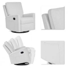 Beau Morning Grey Glider Recliner/Swivel Glider/Easy assembly Recliner Chair by Evolur 7 Beau Morning Grey Glider Recliner/Swivel Glider/Easy assembly Recliner Chair by Evolur -Decor Therapy Sale morning grey evolur rockers gliders ottomans 6116 mgry 4f 1000