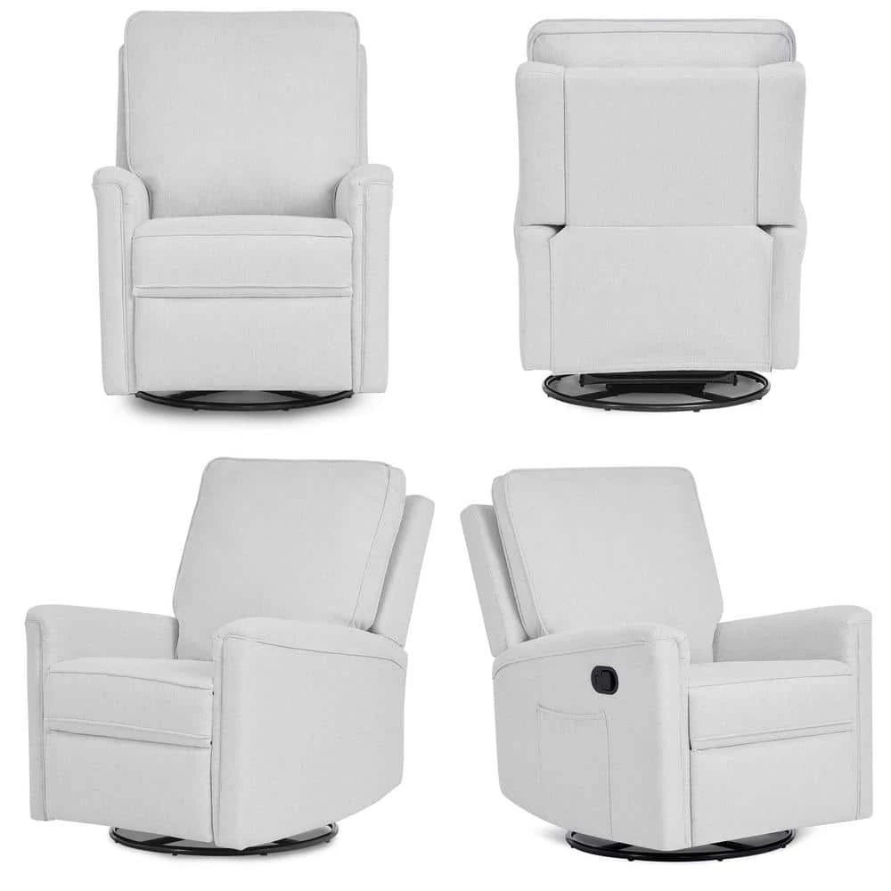 Beau Morning Grey Glider Recliner/Swivel Glider/Easy assembly Recliner Chair by Evolur 5 Beau Morning Grey Glider Recliner/Swivel Glider/Easy assembly Recliner Chair by Evolur - Image 5