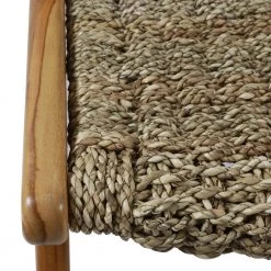 London Woven Natural Sea Grass Side Chair with Teak Wood Frame by Decor Therapy -Decor Therapy Sale natural decor therapy accent chairs fr9578 66 1000