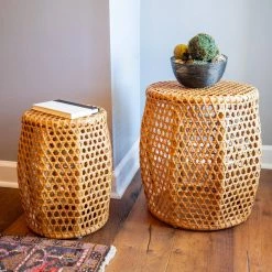 Ziggy Natural Rattan Nesting Tables (Set of 2) by Decor Therapy -Decor Therapy Sale natural decor therapy nesting tables mp2031 31 1000