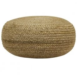 Pouf Natural Woven Ottoman by Decor Therapy