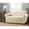 Stretch Sherpa Natural Sofa Slipcover by Stretch Sensations