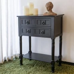 Westerman 24 in. Navy Blue Standard Rectangle Wood Console Table with Drawers by Decor Therapy 13 Westerman 24 in. Navy Blue Standard Rectangle Wood Console Table with Drawers by Decor Therapy -Decor Therapy Sale navy blue decor therapy console tables fr8734 31 1000