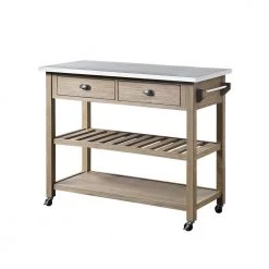Alex Neutral Gray Kitchen Cart with Wine Rack by 4D Concepts 13 Alex Neutral Gray Kitchen Cart with Wine Rack by 4D Concepts -Decor Therapy Sale neutral gray 4d concepts kitchen carts 980520 1f 1000