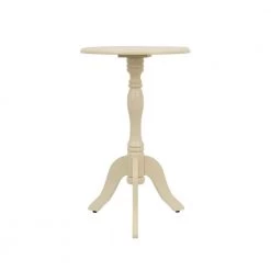 Simplify Off-White Pedestal Accent Table by Decor Therapy -Decor Therapy Sale off white decor therapy end side tables fr1562 31 1000