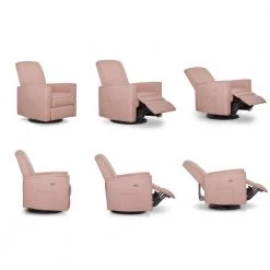 Harlow Pink Deluxe Glider Power Recliner Rocker by Evolur -Decor Therapy Sale pink evolur rockers gliders ottomans 612 pink fa 1000