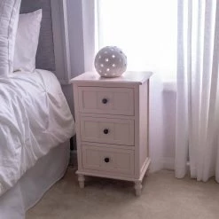 Antique Pink 3-Drawer Chest by Decor Therapy -Decor Therapy Sale rosie mae pink decor therapy end side tables fr8656 31 1000