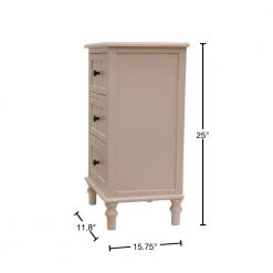 Antique Pink 3-Drawer Chest by Decor Therapy -Decor Therapy Sale rosie mae pink decor therapy end side tables fr8656 40 1000
