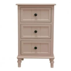 Antique Pink 3-Drawer Chest by Decor Therapy