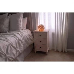 Antique Pink 3-Drawer Chest by Decor Therapy -Decor Therapy Sale rosie mae pink decor therapy end side tables fr8656 fa 1000