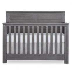 Belmar Rustic Grey Flat 5-in-1 Convertible Crib by Evolur
