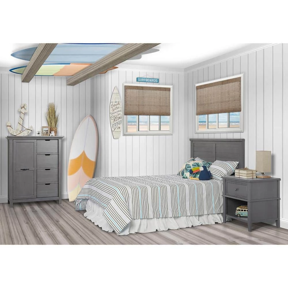 Belmar Rustic Grey Flat 5-in-1 Convertible Crib by Evolur 6 Belmar Rustic Grey Flat 5-in-1 Convertible Crib by Evolur - Image 6