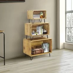 Java Rustic Natural Storage Bin Cabinets by 4D Concepts -Decor Therapy Sale rustic natural 4d concepts accent cabinets 680611 31 1000