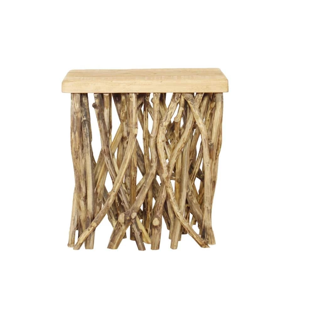 Java 18.5 in. Rustic Natural Stick Side Table by 4D Concepts 1 Java 18.5 in. Rustic Natural Stick Side Table by 4D Concepts