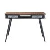 44 in. Rectangular Rustic Wood/Metal 2-Drawer Writing Desk by 4D Concepts