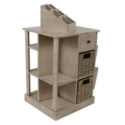 Nora Natural Wood Console Accent Table by Decor Therapy -Decor Therapy Sale sahara morning seagrass baskets decor therapy end side tables fr8752 1d 1000