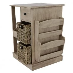 Nora Natural Wood Console Accent Table by Decor Therapy -Decor Therapy Sale sahara morning seagrass baskets decor therapy end side tables fr8752 66 1000